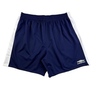 Vintage Umbro Shorts Mens XL Blue Soccer Gym Athletic 90s 80s Drawstring Elastic